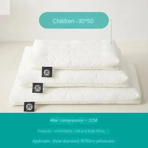 Pure Cotton Low Loft Pillow Cervical Support Adult Male and Female Students Single Soft Ultra-Thin Girl's Low Flat Pillow Inner Allen Cozy Haven Store