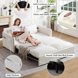 Queen Size Convertible Sofa Bed with Storage and Arm Pillows for Living Room Allen Cozy Haven Store