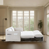 Queen Size Convertible Sofa Bed with Storage and Arm Pillows for Living Room Allen Cozy Haven Store