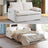 Queen Size Pull Out Couch Sleeper Sofa Bed, 3-in-1 Convertible Futon Couch for Living Room with Storage Pockets & Arm Pillows Allen Cozy Haven Store