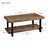 Rustic Natural Coffee Table with Storage Shelf - Square/Rectangular Design for Living Room, Easy Assembly-Allen Cozy Haven Store