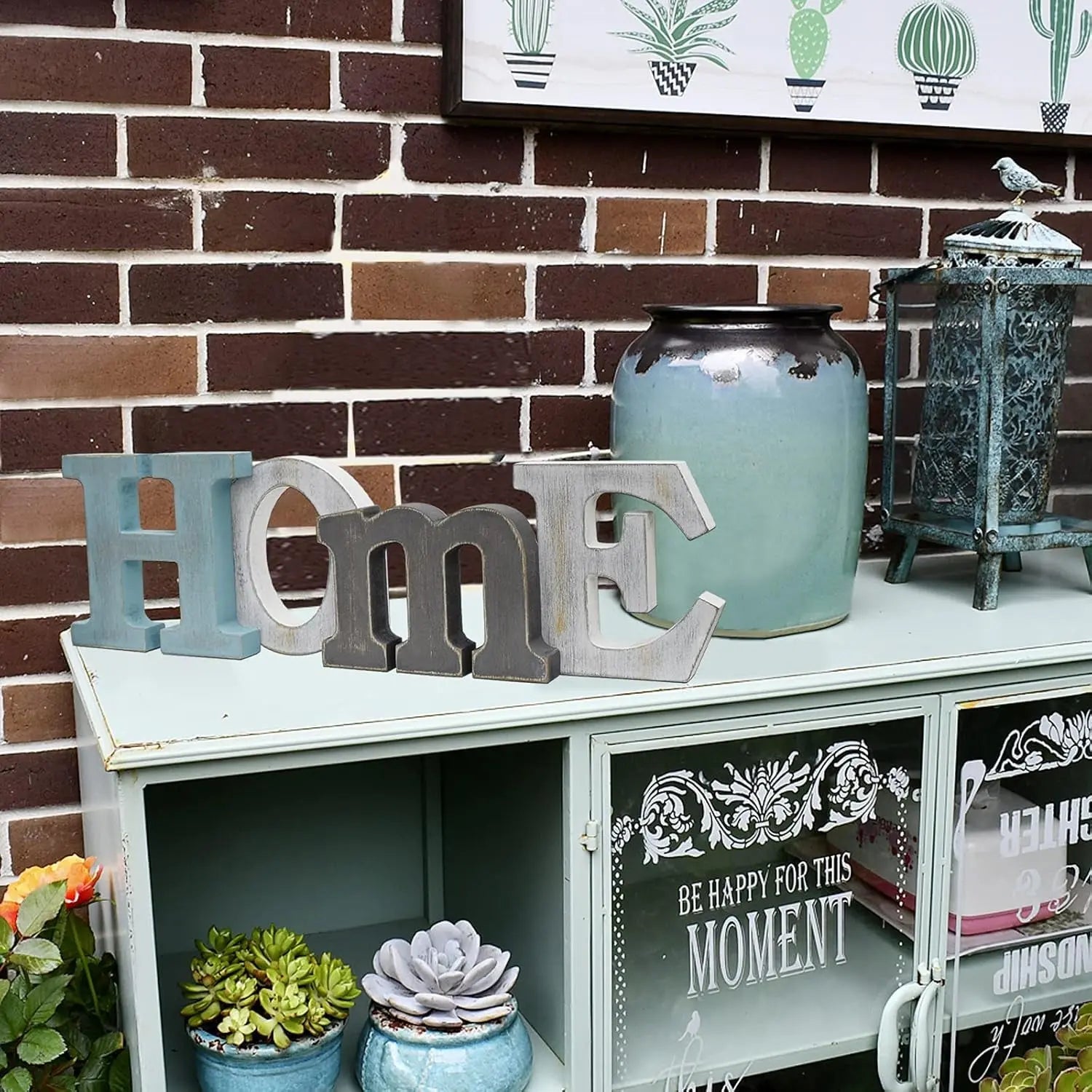 Rustic Home Decor - Decorative Block Letter Wall Art for Home Decoration-Allen Cozy Haven Store