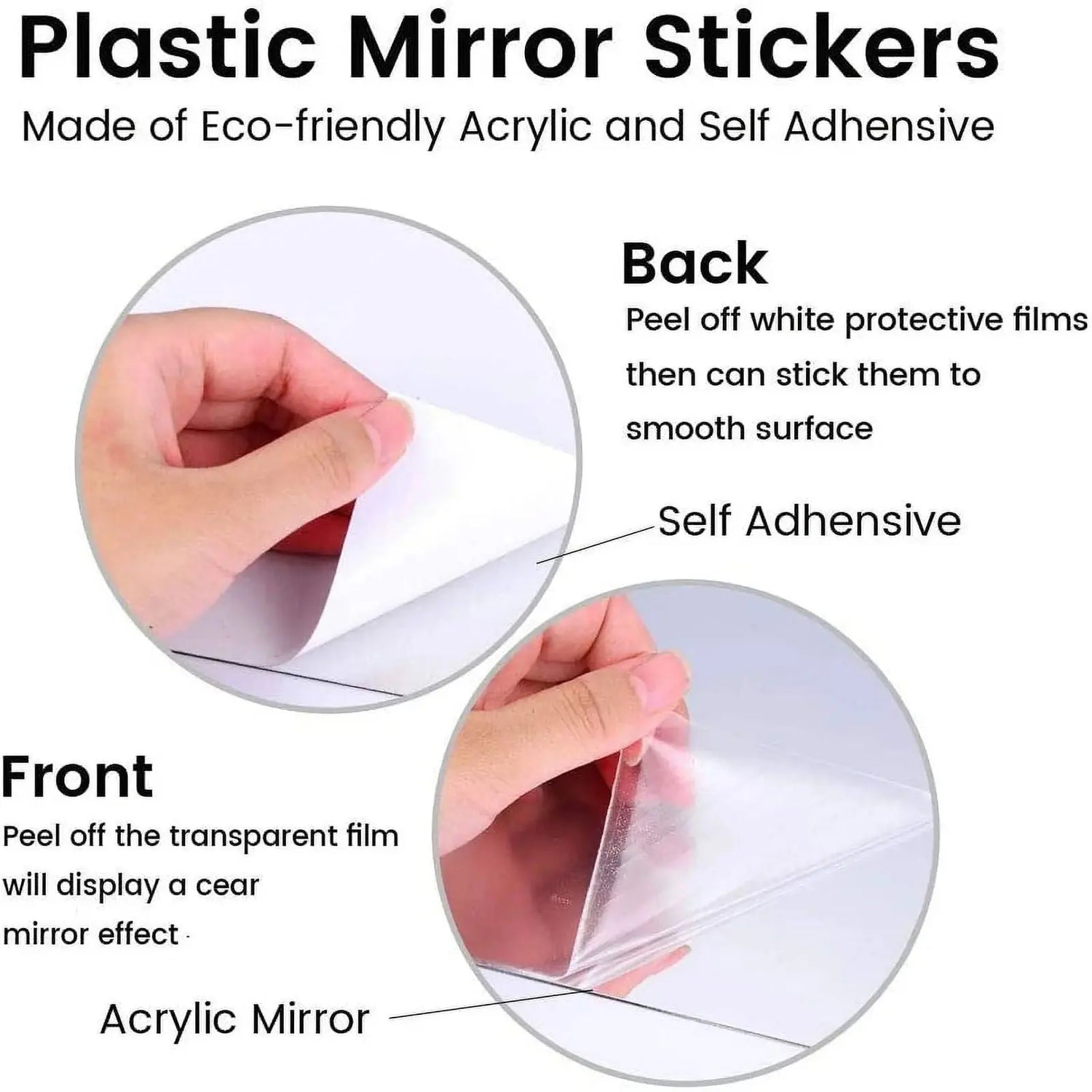 "Set of 4 Large Decorative Home Sign Letters - Family Mirror Wall Art for Living Room, Bedroom, and Kitchen (46x10 Inches)"-Allen Cozy Haven Store