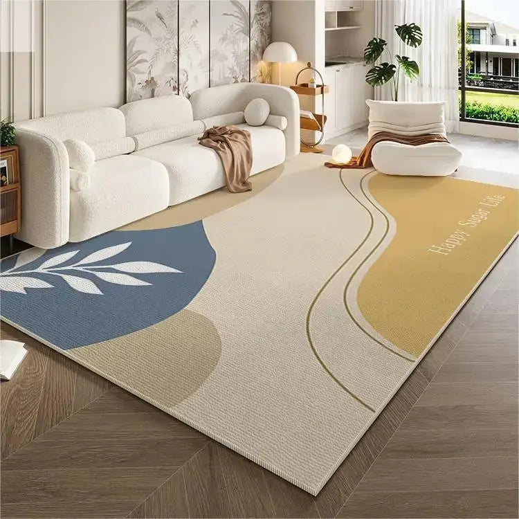 Simple Style Carpets for Living Room Rugs Customizable Bedroom Decor Home Crystal Velvet Lounge Big Size Floor Mats Dining Room Allen Cozy Haven Store