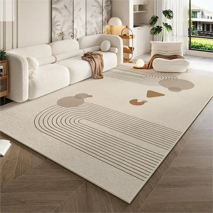 Simple Style Carpets for Living Room Rugs Customizable Bedroom Decor Home Crystal Velvet Lounge Big Size Floor Mats Dining Room Allen Cozy Haven Store