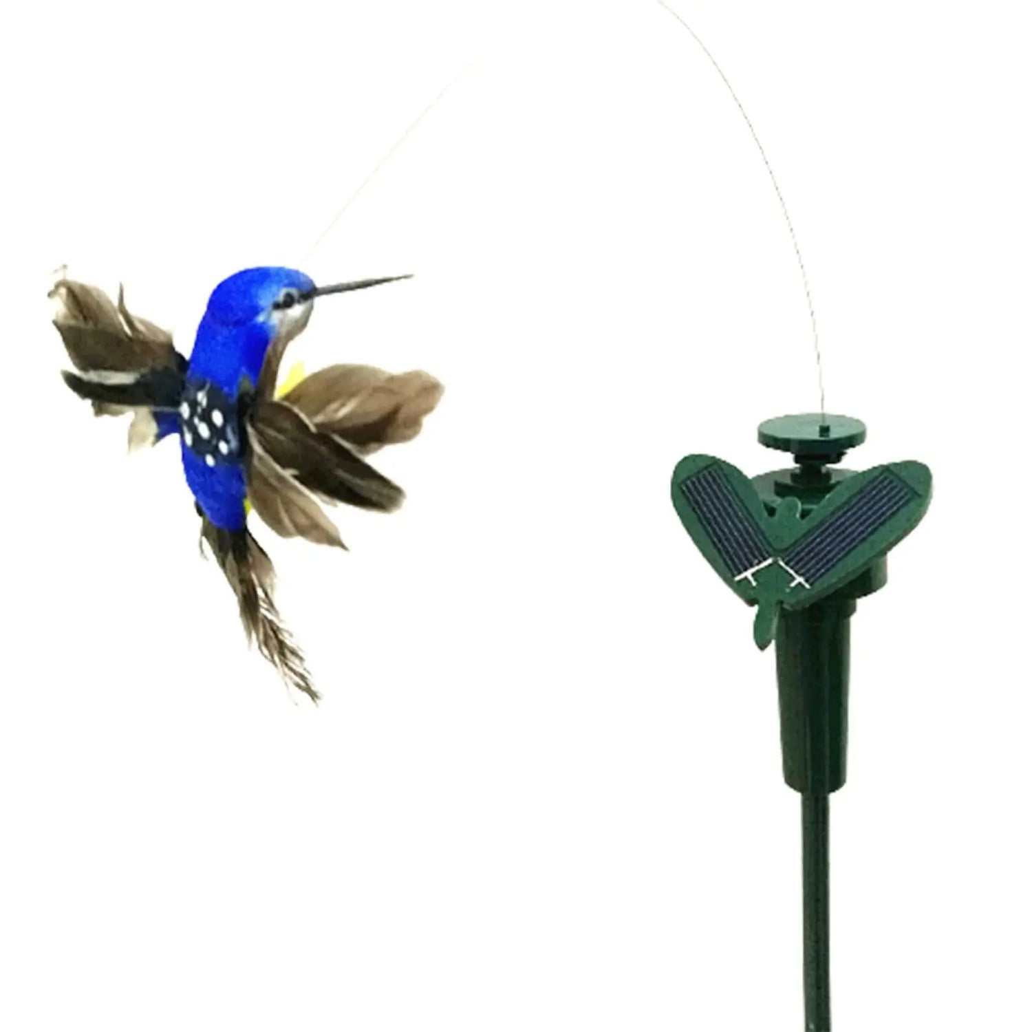 Solar-Powered Garden Stake Decor Featuring Fluttering Butterflies and Hummingbirds-Allen Cozy Haven Store