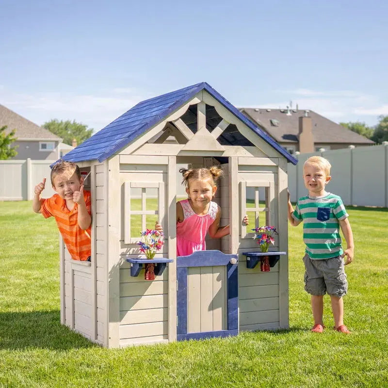 Sunny 3' x 3' Wooden Playhouse for Versatile Indoor and Outdoor Enjoyment (Wayfair Exclusive)-Allen Cozy Haven Store