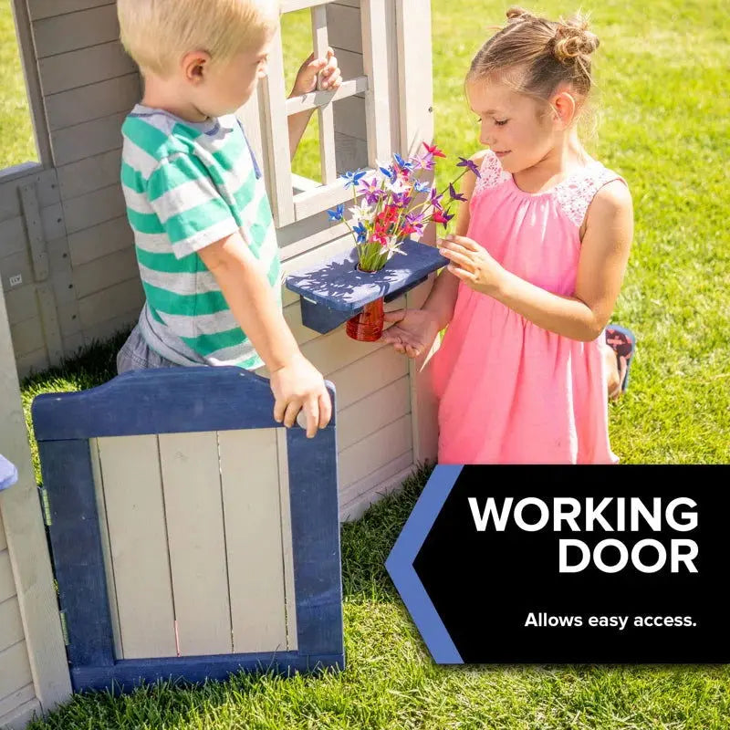 Sunny 3' x 3' Wooden Playhouse for Versatile Indoor and Outdoor Enjoyment (Wayfair Exclusive)-Allen Cozy Haven Store