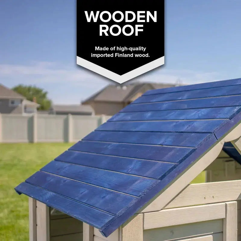 Sunny 3' x 3' Wooden Playhouse for Versatile Indoor and Outdoor Enjoyment (Wayfair Exclusive)-Allen Cozy Haven Store