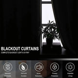 Soundproof Blackout Curtains with Grommets - Cream White Drapes Panels for Living Room and Bedroom, Set of 2, 52 x 120 Inches-Allen Cozy Haven Store