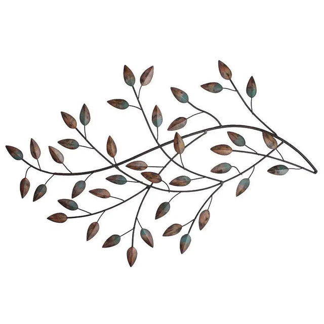 Transitional Multicolor Leaf-Inspired Wall Art-Allen Cozy Haven Store