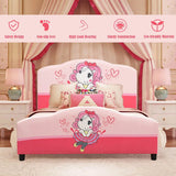 Upholstered Toddler Bed for Girls - Stylish Bedroom Furniture for Children-Allen Cozy Haven Store