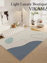 VIKAMA Crystal Pile Simple Geometric Rug Anti-slip and Quick-dry Large Living Room Carpet Sofa Tea Table Pad Allen Cozy Haven Store