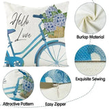 18 x 18 Pillow Covers with floral design-Allen Cozy Haven Store