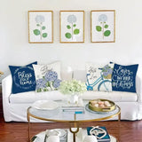 18 x 18 Pillow Covers with floral design-Allen Cozy Haven Store