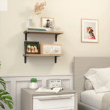 Wood Floating Shelves Set of 2 Farmhouse Style Shelf for Wall Decor  Bedroom Bathroom Storage Shelves Living Room Book Shelves Allen Cozy Haven Store