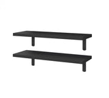 Wood Floating Shelves Set of 2 Farmhouse Style Shelf for Wall Decor  Bedroom Bathroom Storage Shelves Living Room Book Shelves Allen Cozy Haven Store