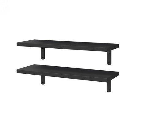 Wood Floating Shelves Set of 2 Farmhouse Style Shelf for Wall Decor  Bedroom Bathroom Storage Shelves Living Room Book Shelves Allen Cozy Haven Store