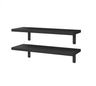 Wood Floating Shelves Set of 2 Farmhouse Style Shelf for Wall Decor  Bedroom Bathroom Storage Shelves Living Room Book Shelves Allen Cozy Haven Store